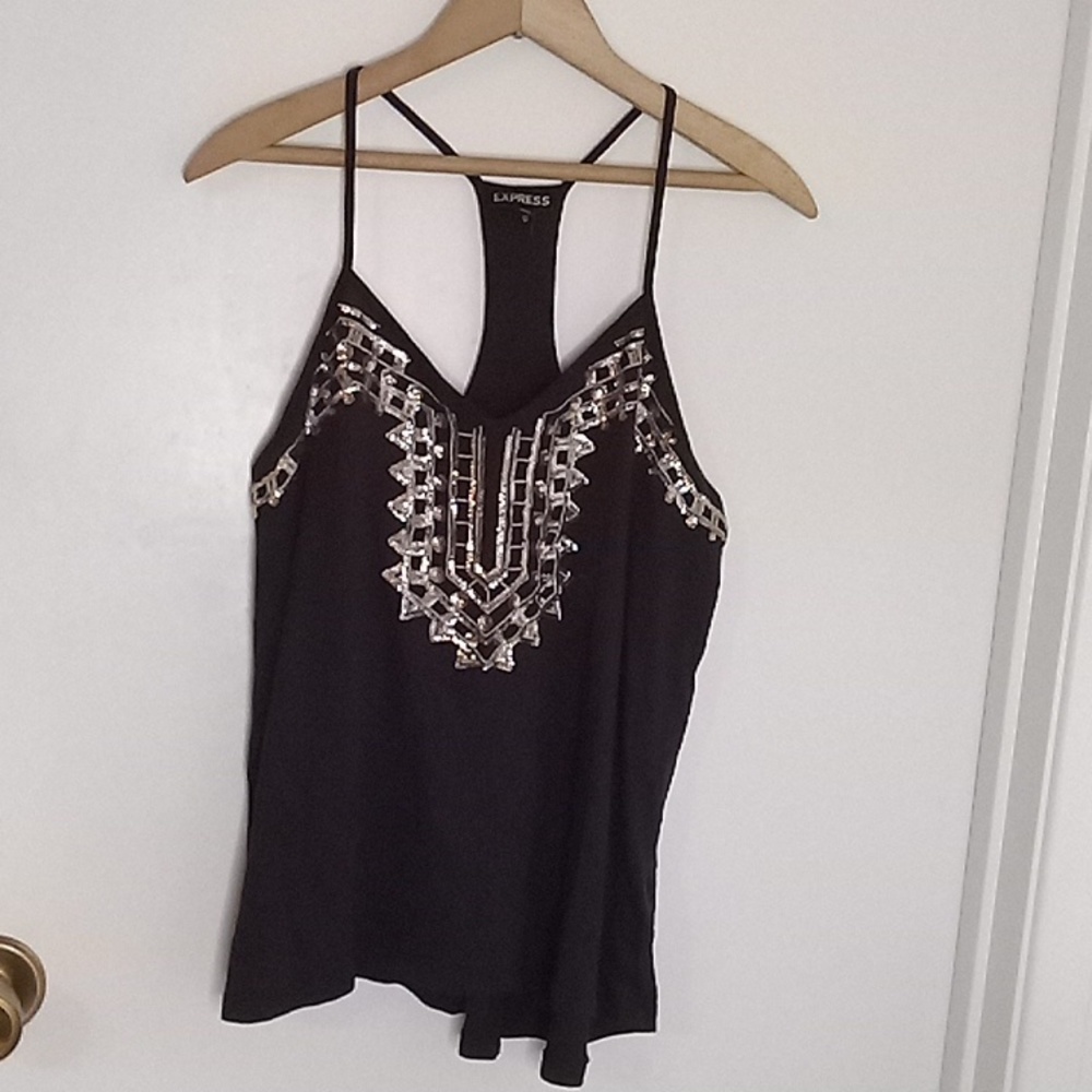 Express Small Sequin Tank Top